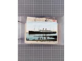 1892/1913, Sammlung “DASP HAMBURG-NEW YORK a-e” mit ca. 60 Briefen, Karten und GSK, dabei u.a. R-GSK an Dahlmann und einige B