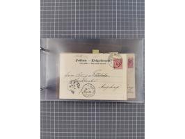 1892/1913, Sammlung “DASP HAMBURG-NEW YORK a-e” mit ca. 60 Briefen, Karten und GSK, dabei u.a. R-GSK an Dahlmann und einige B