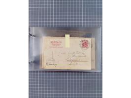 1892/1913, Sammlung “DASP HAMBURG-NEW YORK a-e” mit ca. 60 Briefen, Karten und GSK, dabei u.a. R-GSK an Dahlmann und einige B