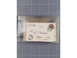 1892/1913, Sammlung “DASP HAMBURG-NEW YORK a-e” mit ca. 60 Briefen, Karten und GSK, dabei u.a. R-GSK an Dahlmann und einige B