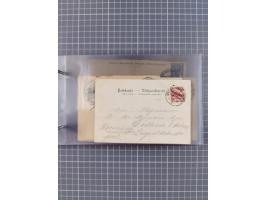 1892/1913, Sammlung “DASP HAMBURG-NEW YORK a-e” mit ca. 60 Briefen, Karten und GSK, dabei u.a. R-GSK an Dahlmann und einige B