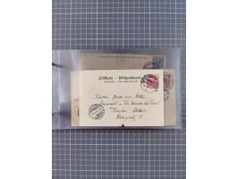 1892/1913, Sammlung “DASP HAMBURG-NEW YORK a-e” mit ca. 60 Briefen, Karten und GSK, dabei u.a. R-GSK an Dahlmann und einige B