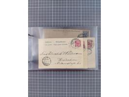 1892/1913, Sammlung “DASP HAMBURG-NEW YORK a-e” mit ca. 60 Briefen, Karten und GSK, dabei u.a. R-GSK an Dahlmann und einige B