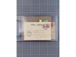 1892/1913, Sammlung “DASP HAMBURG-NEW YORK a-e” mit ca. 60 Briefen, Karten und GSK, dabei u.a. R-GSK an Dahlmann und einige B