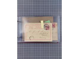 1892/1913, Sammlung “DASP HAMBURG-NEW YORK a-e” mit ca. 60 Briefen, Karten und GSK, dabei u.a. R-GSK an Dahlmann und einige B