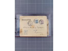 1892/1913, Sammlung “DASP HAMBURG-NEW YORK a-e” mit ca. 60 Briefen, Karten und GSK, dabei u.a. R-GSK an Dahlmann und einige B