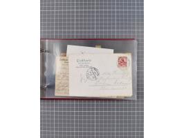 1892/1913, Sammlung “DASP HAMBURG-NEW YORK a-e” mit ca. 60 Briefen, Karten und GSK, dabei u.a. R-GSK an Dahlmann und einige B