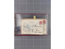 1892/1913, Sammlung “DASP HAMBURG-NEW YORK a-e” mit ca. 60 Briefen, Karten und GSK, dabei u.a. R-GSK an Dahlmann und einige B