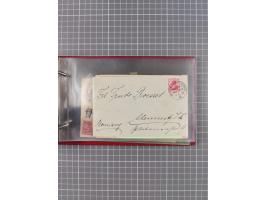 1892/1913, Sammlung “DASP HAMBURG-NEW YORK a-e” mit ca. 60 Briefen, Karten und GSK, dabei u.a. R-GSK an Dahlmann und einige B