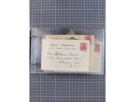 1891/1931, Sammlung “DASP LINIE HAMBURG-NEW YORK I-XXII” mit ca. 160 Briefen, Karten und GSK, dabei u.a. drei Bedarfsbelege a