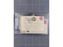 1891/1931, Sammlung “DASP LINIE HAMBURG-NEW YORK I-XXII” mit ca. 160 Briefen, Karten und GSK, dabei u.a. drei Bedarfsbelege a