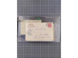 1891/1931, Sammlung “DASP LINIE HAMBURG-NEW YORK I-XXII” mit ca. 160 Briefen, Karten und GSK, dabei u.a. drei Bedarfsbelege a