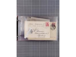 1891/1931, Sammlung “DASP LINIE HAMBURG-NEW YORK I-XXII” mit ca. 160 Briefen, Karten und GSK, dabei u.a. drei Bedarfsbelege a