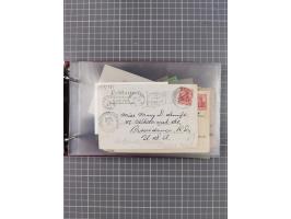 1891/1931, Sammlung “DASP LINIE HAMBURG-NEW YORK I-XXII” mit ca. 160 Briefen, Karten und GSK, dabei u.a. drei Bedarfsbelege a