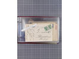 1891/1931, Sammlung “DASP LINIE HAMBURG-NEW YORK I-XXII” mit ca. 160 Briefen, Karten und GSK, dabei u.a. drei Bedarfsbelege a