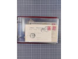 1891/1931, Sammlung “DASP LINIE HAMBURG-NEW YORK I-XXII” mit ca. 160 Briefen, Karten und GSK, dabei u.a. drei Bedarfsbelege a