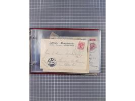 1891/1931, Sammlung “DASP LINIE HAMBURG-NEW YORK I-XXII” mit ca. 160 Briefen, Karten und GSK, dabei u.a. drei Bedarfsbelege a