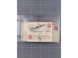 1891/1931, Sammlung “DASP LINIE HAMBURG-NEW YORK I-XXII” mit ca. 160 Briefen, Karten und GSK, dabei u.a. drei Bedarfsbelege a