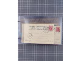 1891/1931, Sammlung “DASP LINIE HAMBURG-NEW YORK I-XXII” mit ca. 160 Briefen, Karten und GSK, dabei u.a. drei Bedarfsbelege a