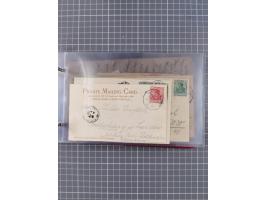 1891/1931, Sammlung “DASP LINIE HAMBURG-NEW YORK I-XXII” mit ca. 160 Briefen, Karten und GSK, dabei u.a. drei Bedarfsbelege a