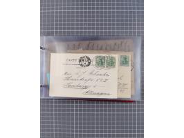 1891/1931, Sammlung “DASP LINIE HAMBURG-NEW YORK I-XXII” mit ca. 160 Briefen, Karten und GSK, dabei u.a. drei Bedarfsbelege a