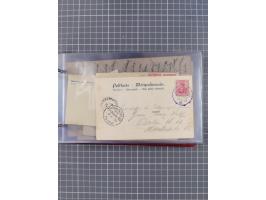 1891/1931, Sammlung “DASP LINIE HAMBURG-NEW YORK I-XXII” mit ca. 160 Briefen, Karten und GSK, dabei u.a. drei Bedarfsbelege a