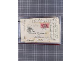 1891/1931, Sammlung “DASP LINIE HAMBURG-NEW YORK I-XXII” mit ca. 160 Briefen, Karten und GSK, dabei u.a. drei Bedarfsbelege a