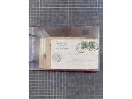 1891/1931, Sammlung “DASP LINIE HAMBURG-NEW YORK I-XXII” mit ca. 160 Briefen, Karten und GSK, dabei u.a. drei Bedarfsbelege a