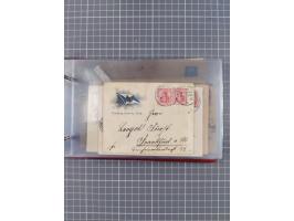 1891/1931, Sammlung “DASP LINIE HAMBURG-NEW YORK I-XXII” mit ca. 160 Briefen, Karten und GSK, dabei u.a. drei Bedarfsbelege a