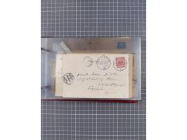 1891/1931, Sammlung “DASP LINIE HAMBURG-NEW YORK I-XXII” mit ca. 160 Briefen, Karten und GSK, dabei u.a. drei Bedarfsbelege a