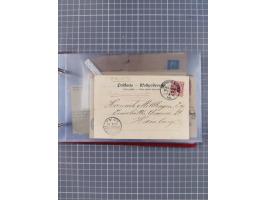 1891/1931, Sammlung “DASP LINIE HAMBURG-NEW YORK I-XXII” mit ca. 160 Briefen, Karten und GSK, dabei u.a. drei Bedarfsbelege a