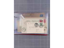 1891/1931, Sammlung “DASP LINIE HAMBURG-NEW YORK I-XXII” mit ca. 160 Briefen, Karten und GSK, dabei u.a. drei Bedarfsbelege a