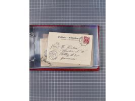 1891/1931, Sammlung “DASP LINIE HAMBURG-NEW YORK I-XXII” mit ca. 160 Briefen, Karten und GSK, dabei u.a. drei Bedarfsbelege a