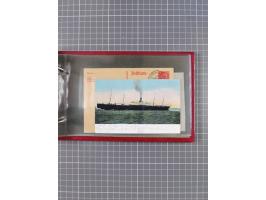 1891/1931, Sammlung “DASP LINIE HAMBURG-NEW YORK I-XXII” mit ca. 160 Briefen, Karten und GSK, dabei u.a. drei Bedarfsbelege a