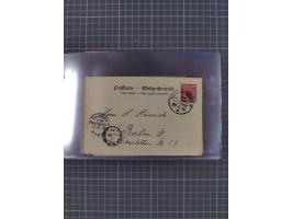 1891/1931, Sammlung “DASP LINIE HAMBURG-NEW YORK I-XXII” mit ca. 160 Briefen, Karten und GSK, dabei u.a. drei Bedarfsbelege a