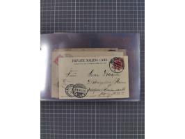 1891/1931, Sammlung “DASP LINIE HAMBURG-NEW YORK I-XXII” mit ca. 160 Briefen, Karten und GSK, dabei u.a. drei Bedarfsbelege a