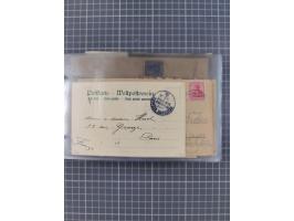 1891/1931, Sammlung “DASP LINIE HAMBURG-NEW YORK I-XXII” mit ca. 160 Briefen, Karten und GSK, dabei u.a. drei Bedarfsbelege a