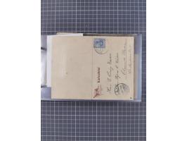 1891/1931, Sammlung “DASP LINIE HAMBURG-NEW YORK I-XXII” mit ca. 160 Briefen, Karten und GSK, dabei u.a. drei Bedarfsbelege a