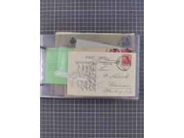 1891/1931, Sammlung “DASP LINIE HAMBURG-NEW YORK I-XXII” mit ca. 160 Briefen, Karten und GSK, dabei u.a. drei Bedarfsbelege a