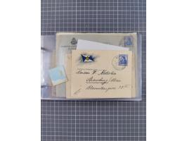 1891/1931, Sammlung “DASP LINIE HAMBURG-NEW YORK I-XXII” mit ca. 160 Briefen, Karten und GSK, dabei u.a. drei Bedarfsbelege a