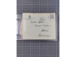 1891/1931, Sammlung “DASP LINIE HAMBURG-NEW YORK I-XXII” mit ca. 160 Briefen, Karten und GSK, dabei u.a. drei Bedarfsbelege a