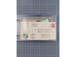 1891/1931, Sammlung “DASP LINIE HAMBURG-NEW YORK I-XXII” mit ca. 160 Briefen, Karten und GSK, dabei u.a. drei Bedarfsbelege a