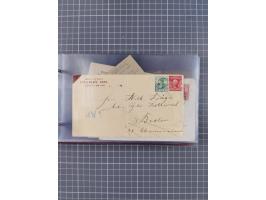 1891/1931, Sammlung “DASP LINIE HAMBURG-NEW YORK I-XXII” mit ca. 160 Briefen, Karten und GSK, dabei u.a. drei Bedarfsbelege a