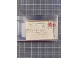 1891/1931, Sammlung “DASP LINIE HAMBURG-NEW YORK I-XXII” mit ca. 160 Briefen, Karten und GSK, dabei u.a. drei Bedarfsbelege a