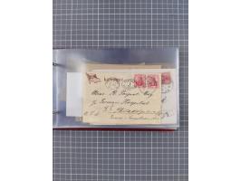 1891/1931, Sammlung “DASP LINIE HAMBURG-NEW YORK I-XXII” mit ca. 160 Briefen, Karten und GSK, dabei u.a. drei Bedarfsbelege a