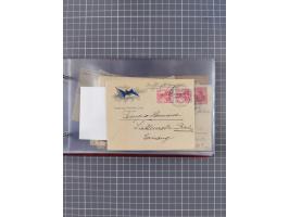 1891/1931, Sammlung “DASP LINIE HAMBURG-NEW YORK I-XXII” mit ca. 160 Briefen, Karten und GSK, dabei u.a. drei Bedarfsbelege a