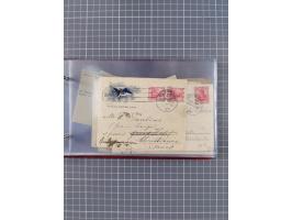 1891/1931, Sammlung “DASP LINIE HAMBURG-NEW YORK I-XXII” mit ca. 160 Briefen, Karten und GSK, dabei u.a. drei Bedarfsbelege a