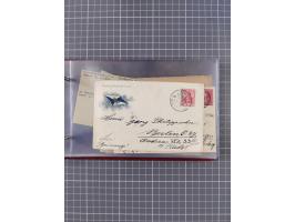 1891/1931, Sammlung “DASP LINIE HAMBURG-NEW YORK I-XXII” mit ca. 160 Briefen, Karten und GSK, dabei u.a. drei Bedarfsbelege a