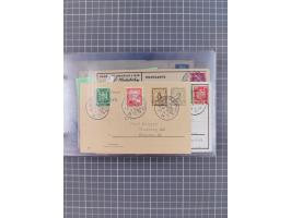 1924/39, Sammlung “DASP LINIE HAMBURG-NEW YORK A-E” und Stempel “D. DEUTSCHLAND bis D.NEW YORK” mit ca. 55 Briefen, Karten un