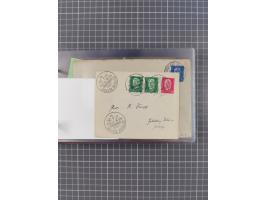 1924/39, Sammlung “DASP LINIE HAMBURG-NEW YORK A-E” und Stempel “D. DEUTSCHLAND bis D.NEW YORK” mit ca. 55 Briefen, Karten un